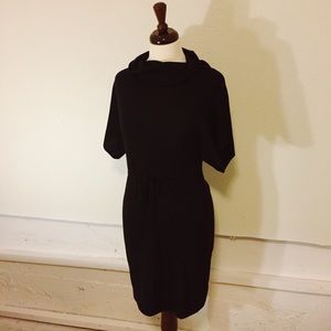 Black merino wool Theory dress